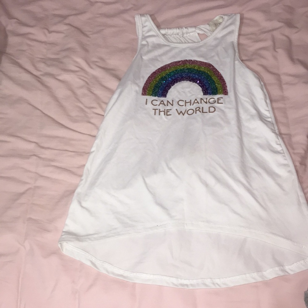 Tank top, dress shirt